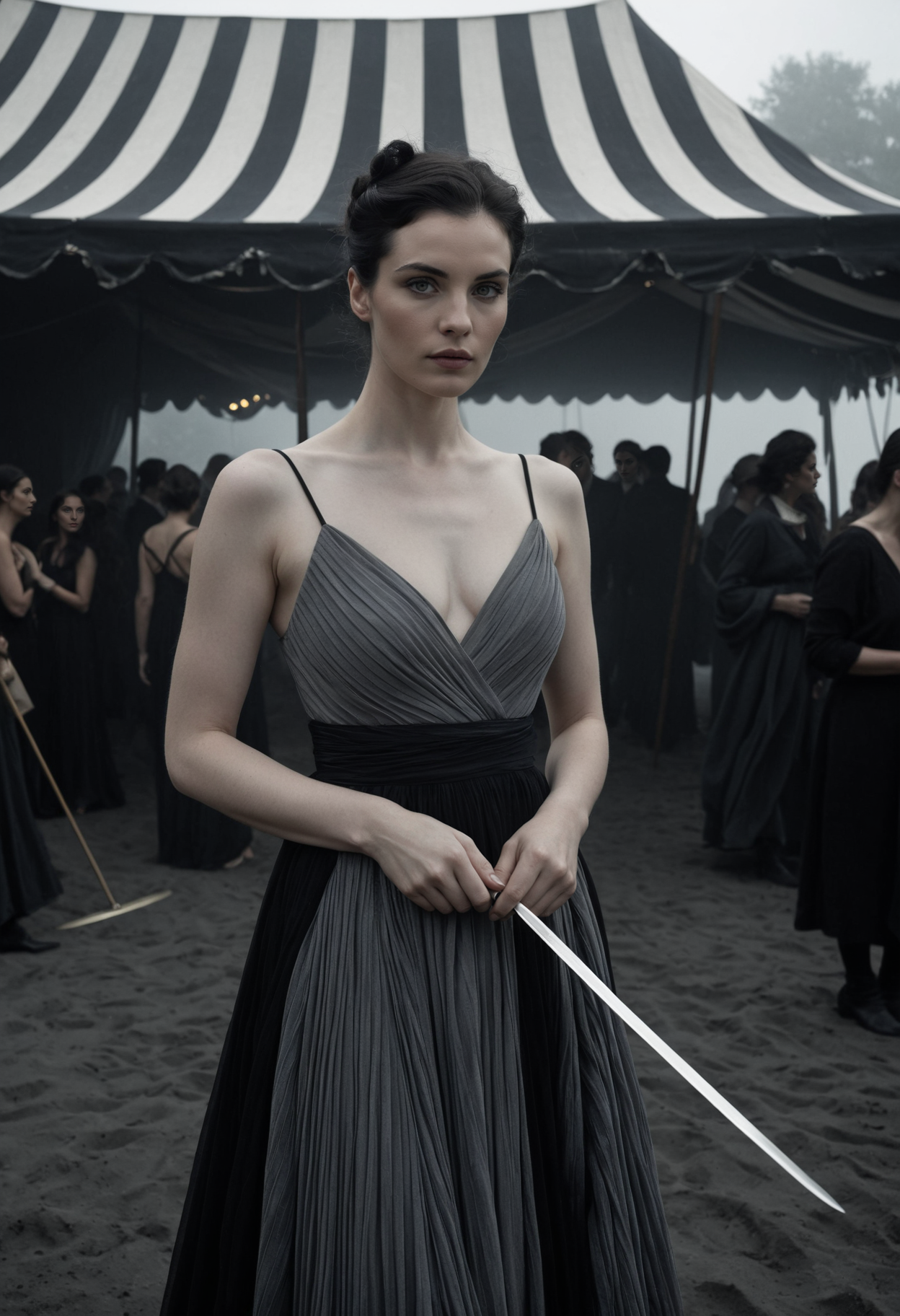 Agrat with the blade
