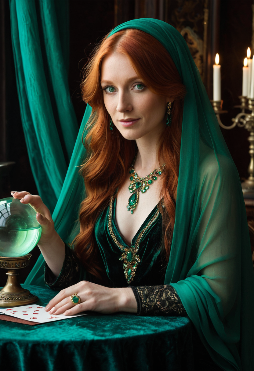 Morrigan with the glass